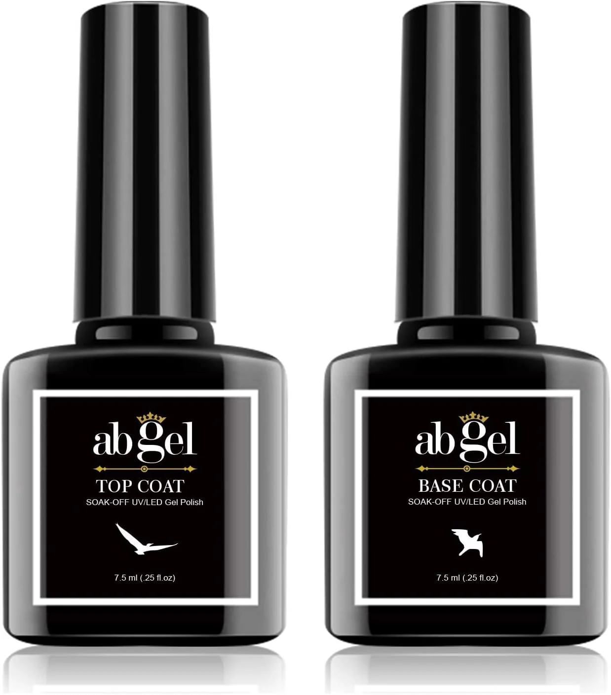 لاک ژل تاپ کت ab gel (مجموعه 2 عددی، 7.5 میلی لیتر، شفاف)