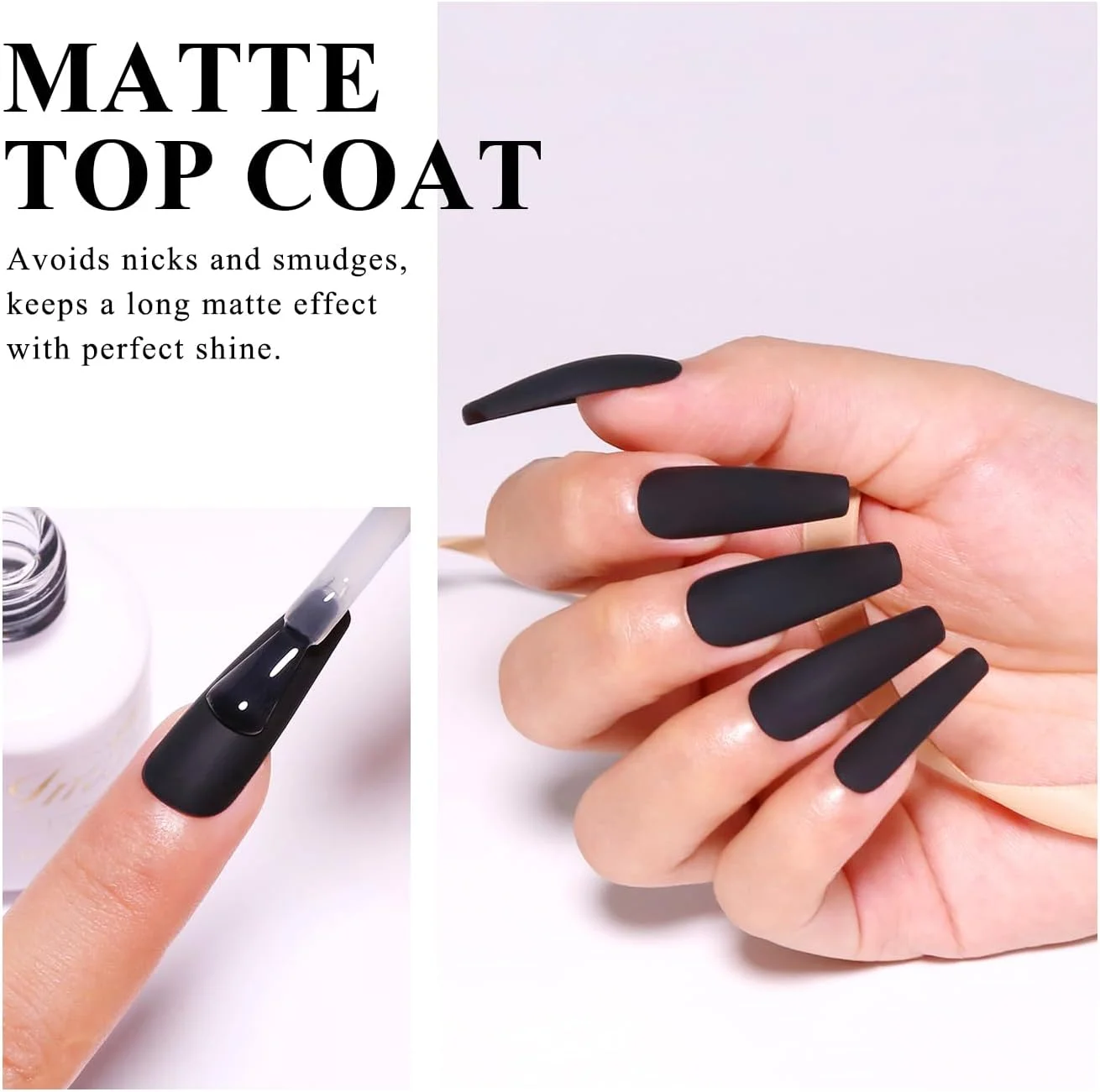 تاپ کت مات ایمتیتی، 15 میلی لیتر، لاک ژل مات، ماندگاری طولانی، خیساندن UV LED برای ناخن های ژلی، طراحی ناخن، هنر ناخن، ست مانیکور