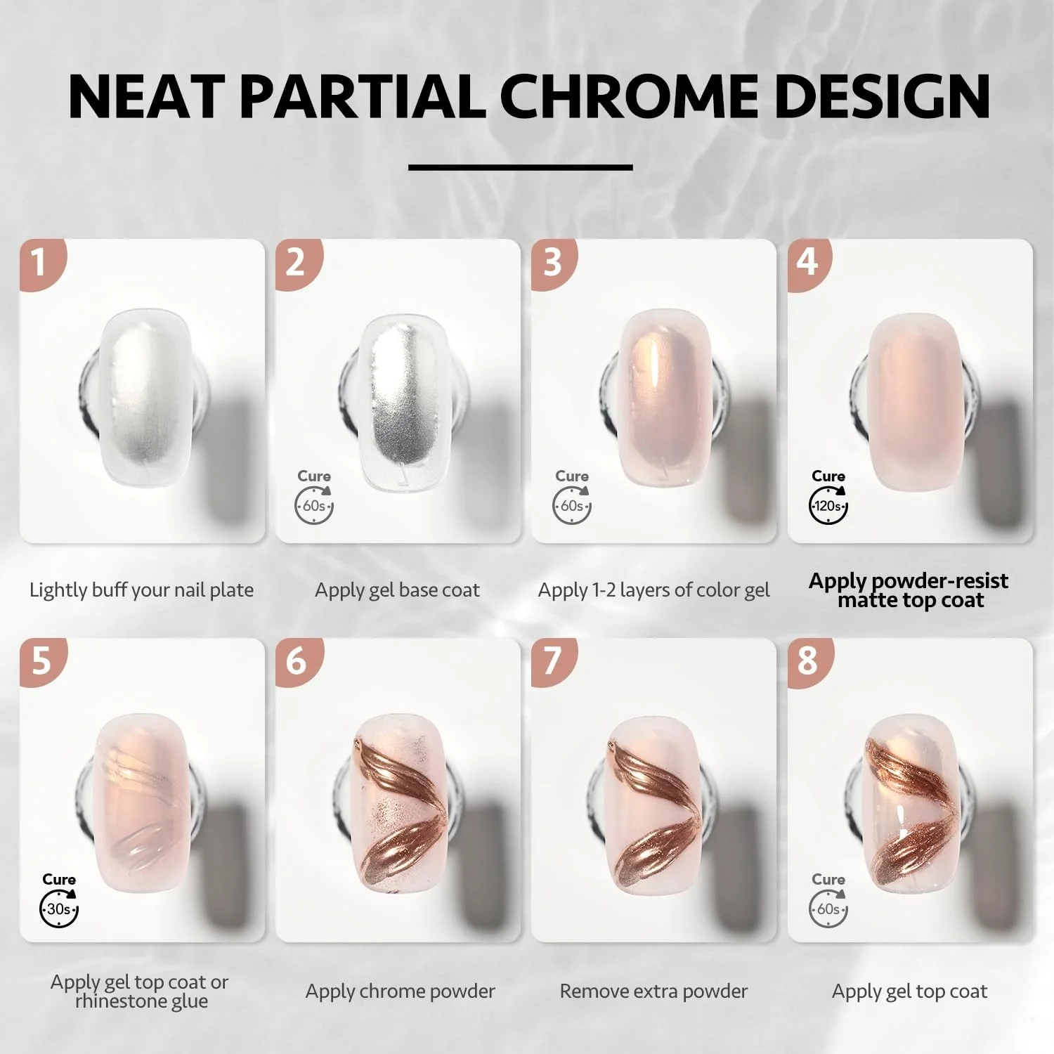 لاک ژل مات تاپ کت GAOY، 16 میلی لیتر، مقاوم در برابر پودر، پوشش مات برای طراحی دقیق و پودر کروم، مناسب برای طراحی ناخن با ژل UV