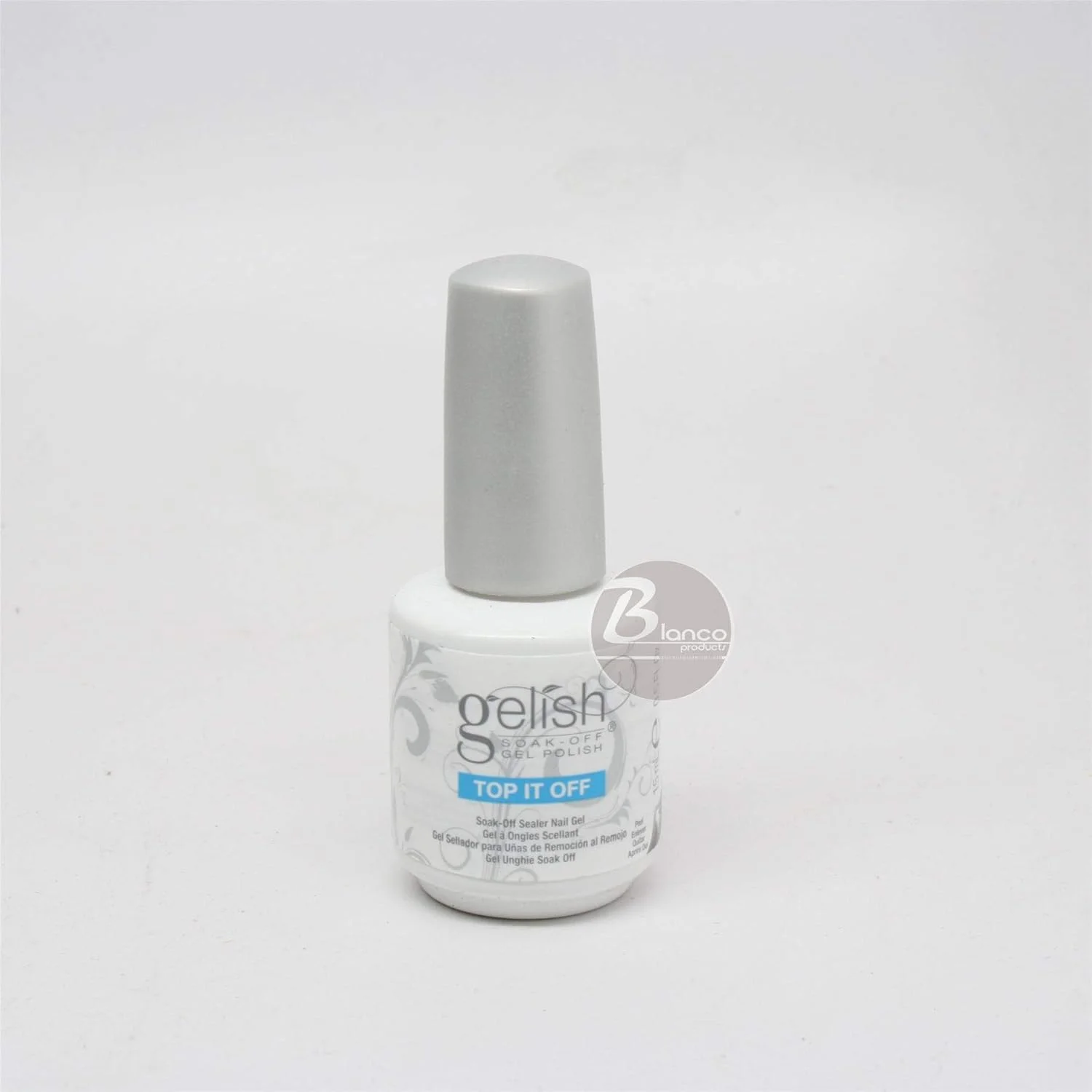 ژل پولیش تاپ کت Gelish Soak Off Sealer، 15 میلی لیتر، مناسب مانیکور و طراحی ناخن با UV Harmony