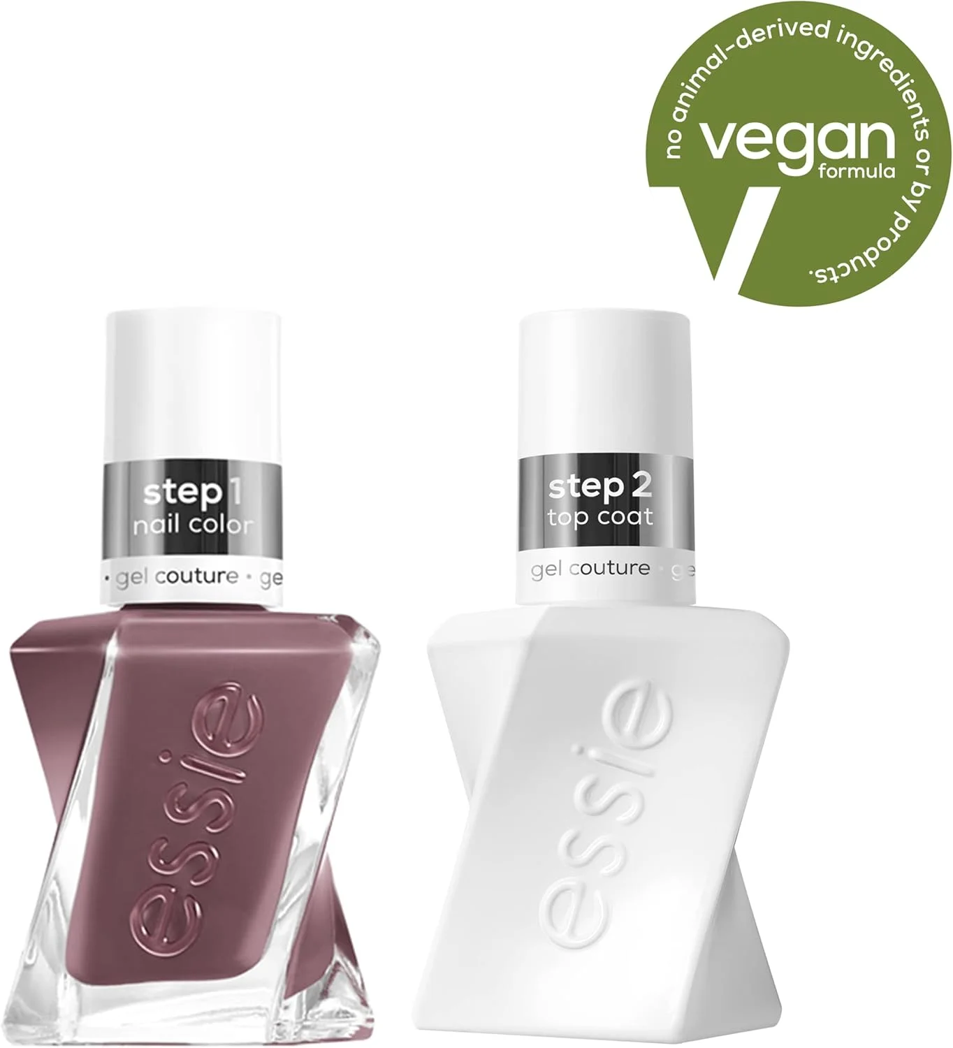 کیت لاک ناخن ژل کوتور Essie، لاک ناخن بنفش مایل به خاکستری + لایه رویی، Take Me To Thread، 13.5 میلی لیتر