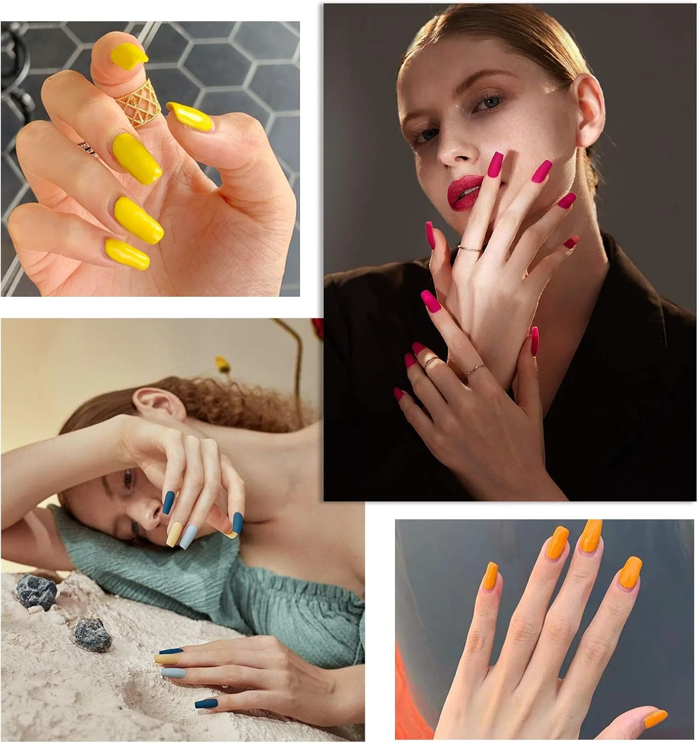 ست لاک ناخن عمومی، کیت ژل 43 تکه با پوشش نهایی مات و براق، مناسب برای خانم ها