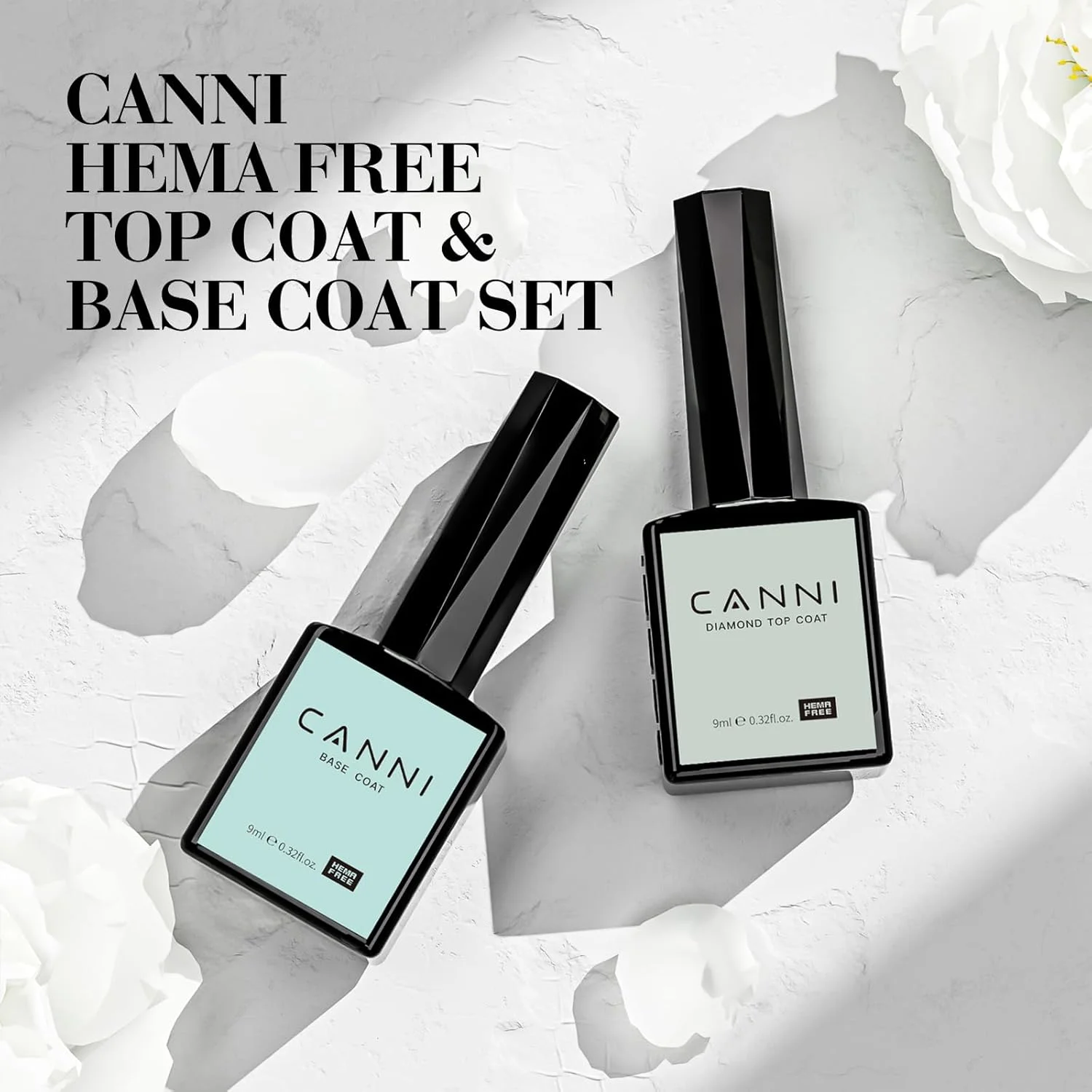 ست لاک ژل پایه و تاپ کت CANNI، 2 عدد 9 میلی لیتر - با پوشش براق و ماندگاری بالا، قابل برداشتن با خیساندن، مناسب برای استفاده با دستگاه UV LED، هدیه ای مناسب برای مانیکور ناخن در سالن یا منزل ست لاک ژل پایه و تاپ کت CANNI، 2 عدد 9 میلی لیتر - با پوشش براق و ماندگاری بالا، قابل برداشتن با خیساندن، مناسب برای استفاده با دستگاه UV LED، هدیه ای مناسب برای مانیکور ناخن در سالن یا منزل