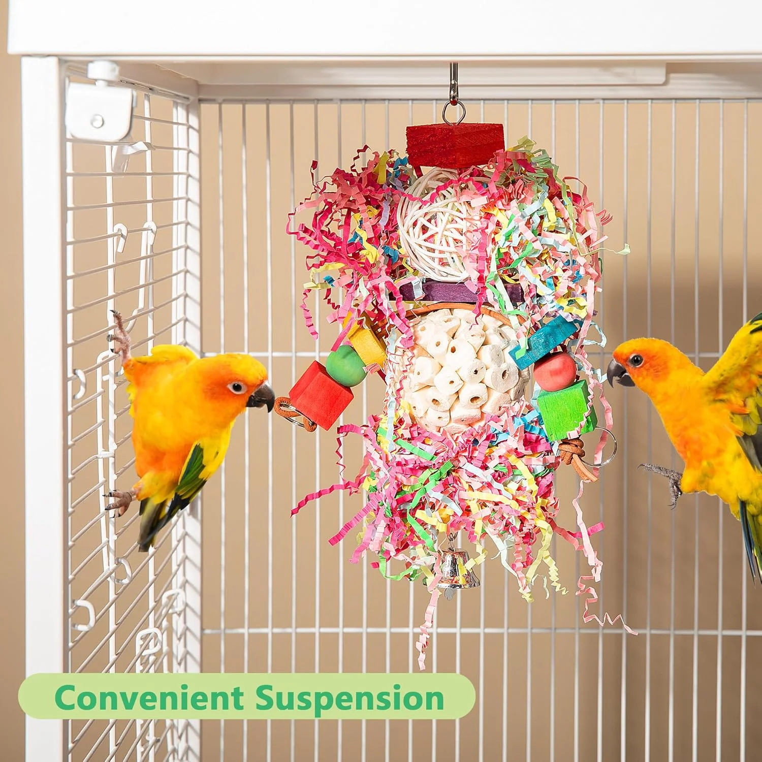 اسباب بازی پرندگان، اسباب بازی های جویدنی پرندگان، اسباب بازی خردکن رنگارنگ، اسباب بازی های جویدنی آویزان برای طوطی برزیلی، توپ نرم طبیعی سولا برای جستجوی غذا برای طوطی های کوچک و متوسط، طوطی های کانور، عروس هلندی، کاکادو، طوطی آمازون اسباب بازی پرندگان، اسباب بازی های جویدنی پرندگان، اسباب بازی خردکن رنگارنگ، اسباب بازی های جویدنی آویزان برای طوطی برزیلی، توپ نرم طبیعی سولا برای جستجوی غذا برای طوطی های کوچک و متوسط، طوطی های کانور، عروس هلندی، کاکادو، طوطی آمازون