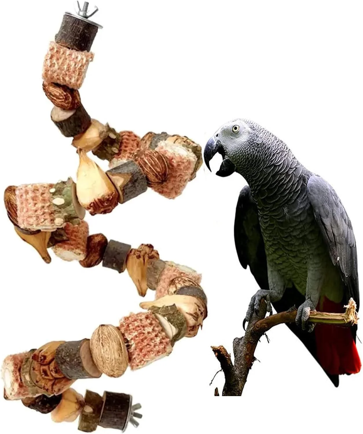 اسباب بازی پرنده طوطی، مجموعه اسباب بازی آویزان جویدنی پرنده، اسباب بازی طوطی - اسباب بازی جویدنی و پاره کردنی چوبی طبیعی برای پرندگان متوسط، اسباب بازی های آویزان قفسی اسباب بازی پرنده طوطی، مجموعه اسباب بازی آویزان جویدنی پرنده، اسباب بازی طوطی - اسباب بازی جویدنی و پاره کردنی چوبی طبیعی برای پرندگان متوسط، اسباب بازی های آویزان قفسی