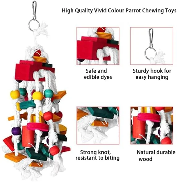 اسباب بازی جویدنی پرنده، اسباب بازی های گاز گرفتن قفس طوطی بلوک چوبی اسباب بازی های طوطی پرنده برای طوطی ها و پرندگان کوچک و متوسط اسباب بازی جویدنی پرنده، اسباب بازی های گاز گرفتن قفس طوطی بلوک چوبی اسباب بازی های طوطی پرنده برای طوطی ها و پرندگان کوچک و متوسط