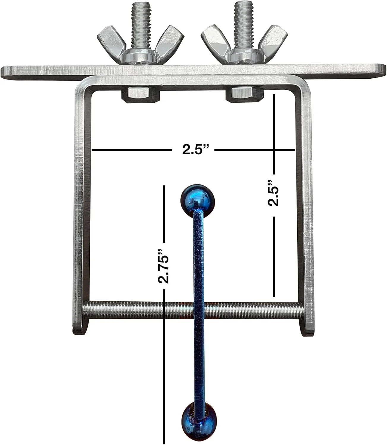 اسباب بازی پرنده چرخشی Busy Bird | اسباب بازی پرنده چرخشی شعله آبی با چرخش مسافرتی - 100% فلزی، پازل فکری و بازی ذهنی نهایی برای پرندگان متوسط تا خیلی بزرگ (استیل ضد زنگ شعله آبی)