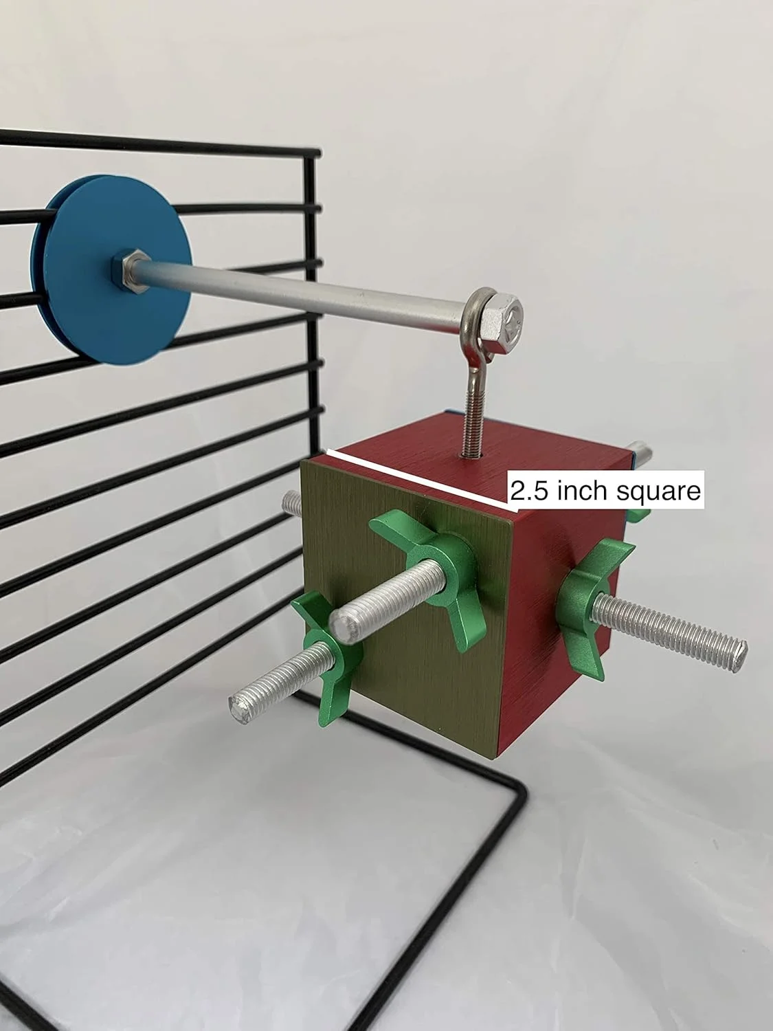 جعبه سرگرمی پرنده بازیگوش، آلومینیومی مربع 2.5 اینچی، اسباب بازی فکری و نشکن