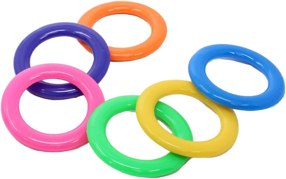 اسباب بازی پرندگان بونکا مدل لیوان های کوچک خندان، قرقره های بوبین، پستانک رنگی، قطعات اسباب بازی طوطی، پلاستیک جویدنی برای جستجو و بازی با پا، چند رنگ مدل 1196