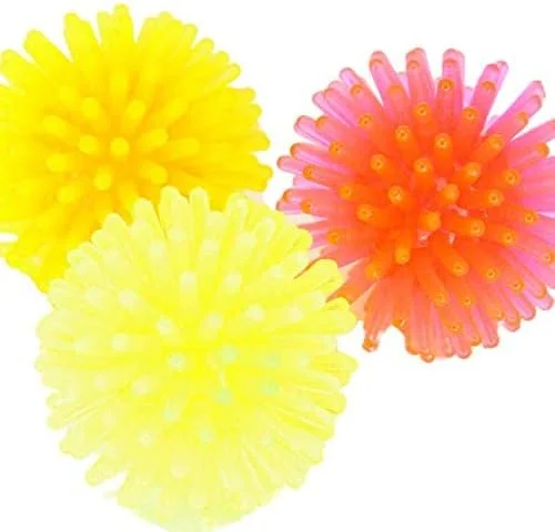 توپ های خاردار پلاستیکی رنگارنگ Bonka Bird Toys، اسباب بازی کوچک طوطی، مناسب برای ساخت اسباب بازی، قفس طوطی، بسته 12 عددی