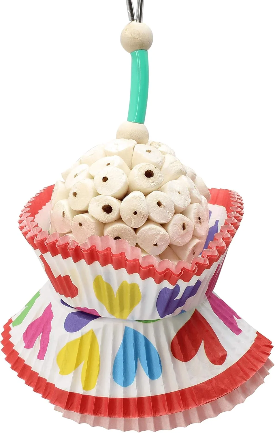 اسباب بازی پرنده بونکا طرح قلب خندان کیک فنجانی استتاری مناسب طوطی، قفس عروس هلندی، کاسکو خاکستری آفریقایی چند رنگ مدل 1925H اسباب بازی پرنده بونکا طرح قلب خندان کیک فنجانی استتاری مناسب طوطی، قفس عروس هلندی، کاسکو خاکستری آفریقایی چند رنگ مدل 1925H