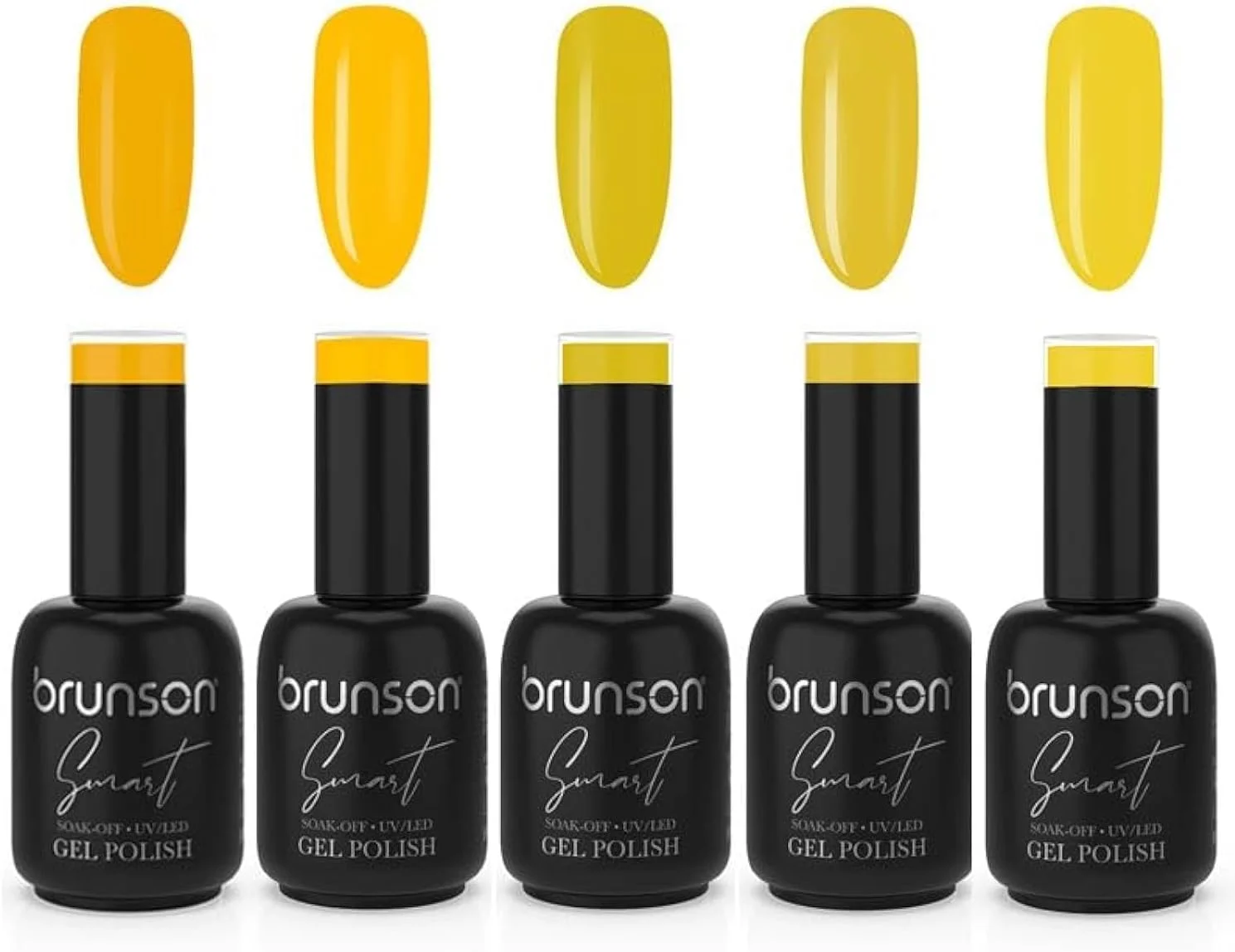 لاک ژل برانسون، ست لاک ژل UV همراه با بیس کت، تاپ کت براق و تاپ کت مات، کیت استارتر لاک ژل UV Soak Off برای طراحی ناخن