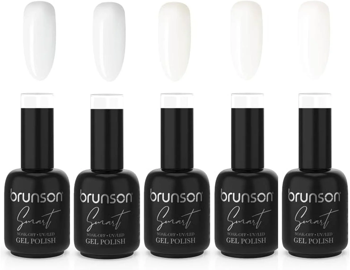 لاک ژل برانسون، ست لاک ژل UV همراه با بیس کت، تاپ کت براق و تاپ کت مات، کیت استارتر لاک ژل UV برای طراحی ناخن