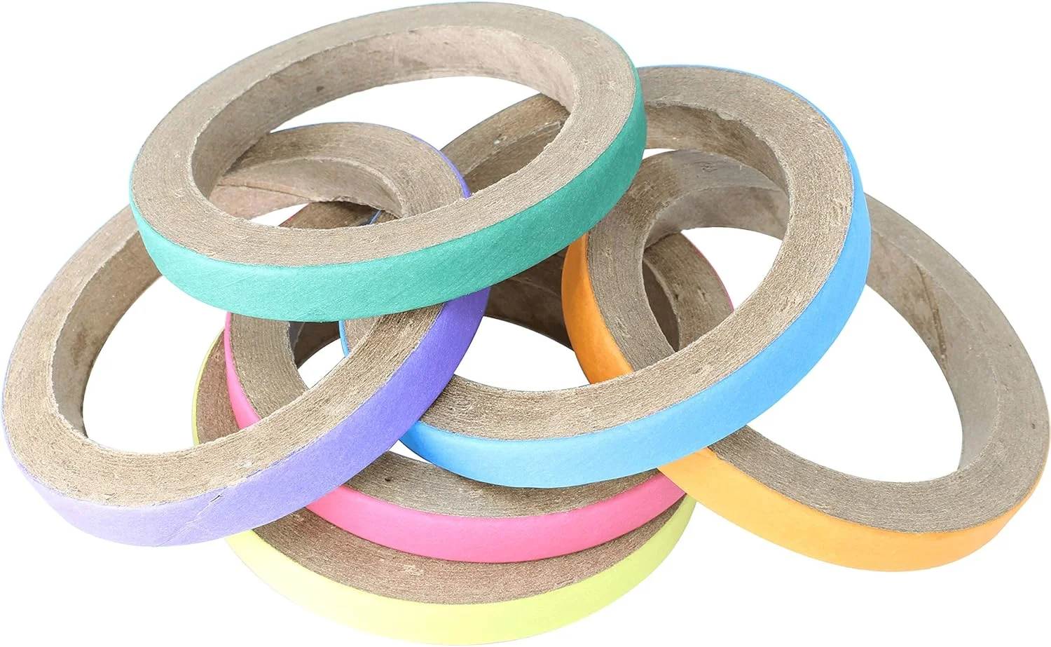 اسباب بازی پرندگان بونکا مدل 2071 بسته 6 عددی نان شیرمال جونده متوسط 4 اینچی