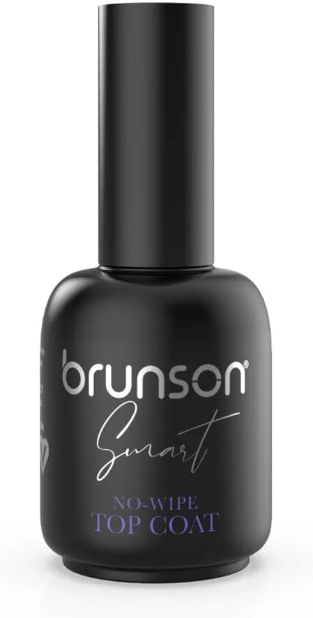 لاک ژل تاپ کت برانسون، لاک ژل ناخن 18 میلی لیتری، لاک ژل تاپ کت بدون نیاز به پاک کردن، قابل استفاده با LED/UV، ست لاک ژل ناخن