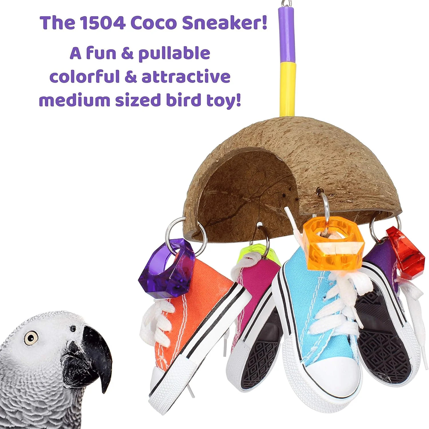 اسباب بازی پرنده بونکا مدل 1504 Coco Sneaker اسباب بازی پرنده بونکا مدل 1504 Coco Sneaker