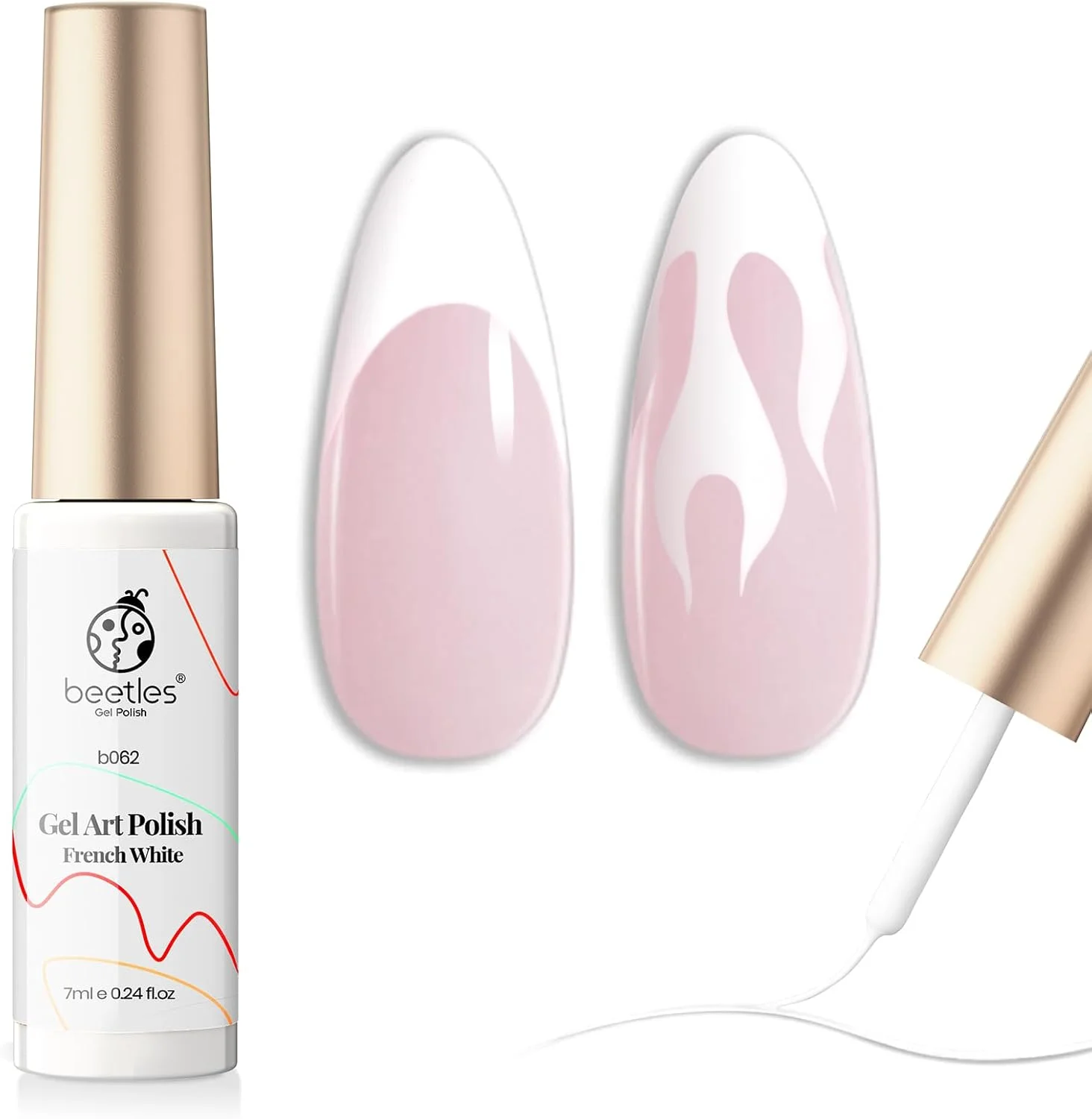 لاک ژل طراحی ناخن Beetles، لاینر ژل - 1 عدد 7 میلی لیتر رنگ سفید کلاسیک، رنگ ژل طراحی ناخن برای ایجاد خطوط نازک فرانسوی، قلم موی طراحی ناخن در خودکار ژلی، مناسب مانیکور سالنی، طراحی ناخن کریسمس لاک ژل طراحی ناخن Beetles، لاینر ژل - 1 عدد 7 میلی لیتر رنگ سفید کلاسیک، رنگ ژل طراحی ناخن برای ایجاد خطوط نازک فرانسوی، قلم موی طراحی ناخن در خودکار ژلی، مناسب مانیکور سالنی، طراحی ناخن کریسمس