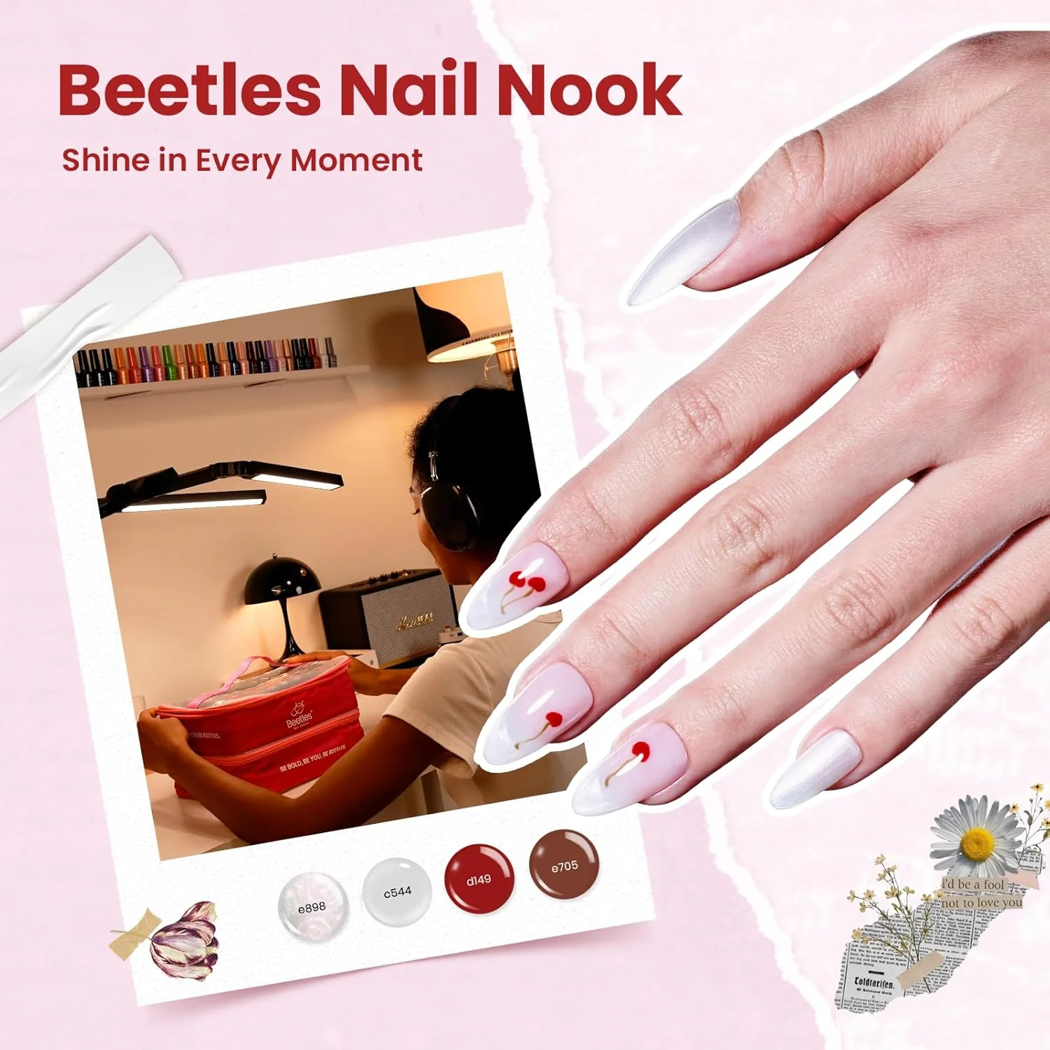 ست لاک ژل بیتلز، 119 تکه شامل 100 رنگ لاک ژل، بیس کت براق و مات، تاپ کت اکلیلی، نئون، اکلیلی، صدفی، چشم گربه ای، سفید، قرمز، صورتی، لاک ناخن رنگ بدن، هدیه ای برای خانم ها، 100 رنگ استایل بی نهایت بیتلز