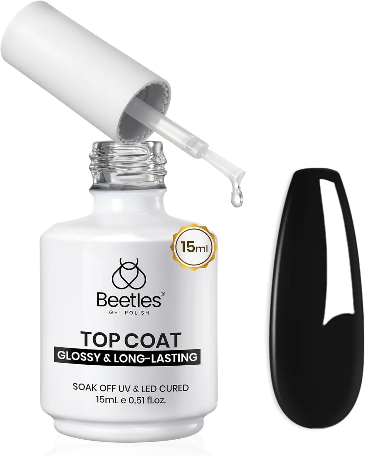 تاپ کت ژل براق اضافی Beetles - لاک ژل تاپ کت بدون نیاز به دستمال کشیدن 15 میلی لیتری، براق و شفاف، محافظت از سطح ناخن با ماندگاری طولانی، هدیه مانیکور پاییزی برای زنان تاپ کت ژل براق اضافی Beetles - لاک ژل تاپ کت بدون نیاز به دستمال کشیدن 15 میلی لیتری، براق و شفاف، محافظت از سطح ناخن با ماندگاری طولانی، هدیه مانیکور پاییزی برای زنان