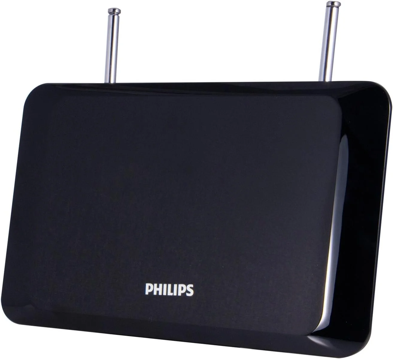 آنتن تلویزیون داخلی فیلیپس، دکوراسیون ایده آل منزل، دیجیتال، آنتن HDTV، سازگار با تلویزیون هوشمند، 4K 1080P VHF UHF، کابل کواکسیال 6 فوتی، دوقطبی، مشکی، SDV1227B/27
