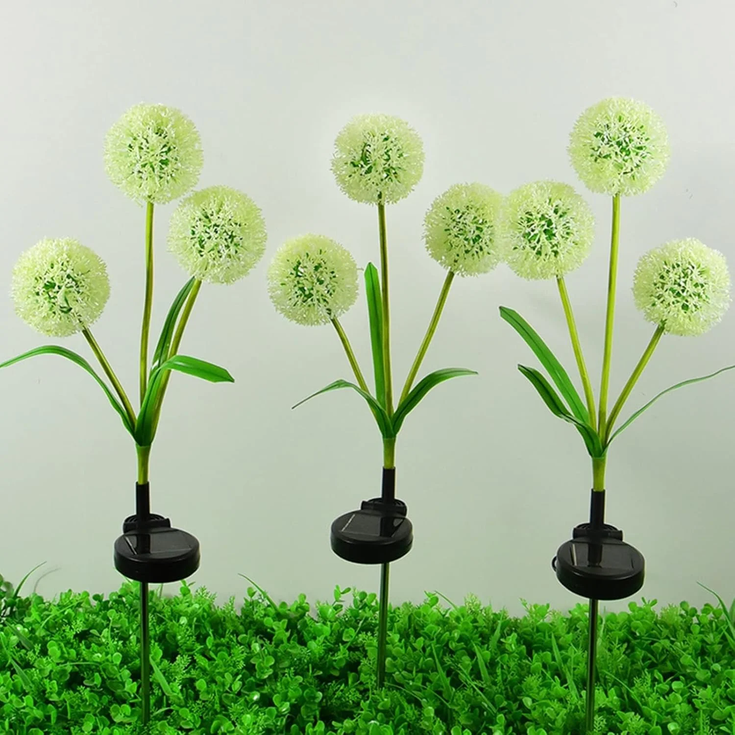 چراغ های حیاط چراغ خورشیدی پایه ای ضد آب چراغ باغ خورشیدی روشنایی بیرونی حیاط