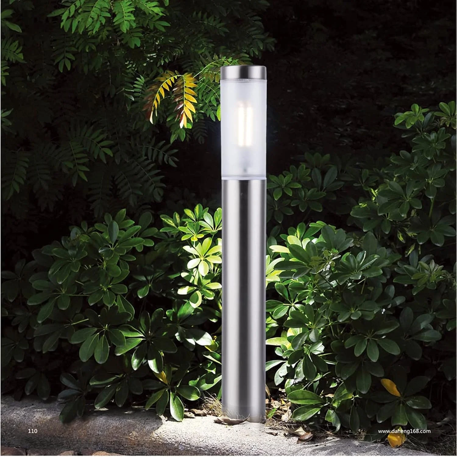 چراغ حیاطی PULTRT، چراغ چمنی LED استیل ضد زنگ مناسب فضای باز، چراغ پایه دار 600 میلی متری، چراغ مسیر ضد آب IP65، چراغ چمن LED برای محوطه سازی باغ (Hortel)