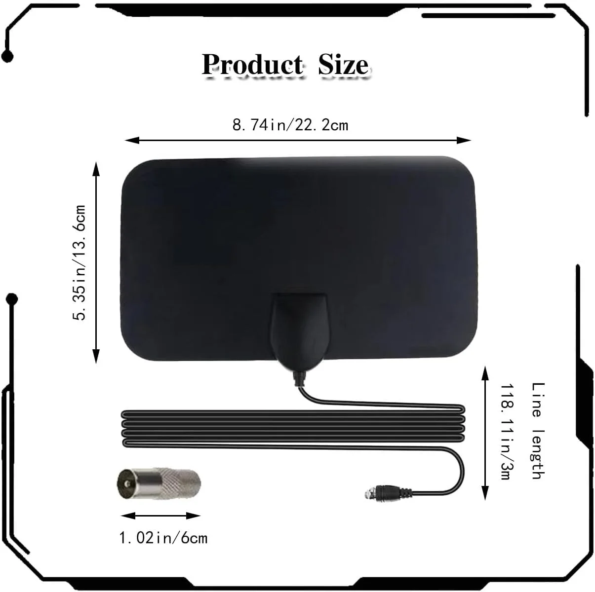 آنتن هوایی تلویزیون داخلی جدیدترین مدل، آنتن تلویزیون، تقویت کننده با سیگنال قوی، آنتن تلویزیون دیجیتال 4K HD با برد طولانی 200 مایل برای کانال های تلویزیونی محلی Freeview، پشتیبانی از تمام تلویزیون ها آنتن هوایی تلویزیون داخلی جدیدترین مدل، آنتن تلویزیون، تقویت کننده با سیگنال قوی، آنتن تلویزیون دیجیتال 4K HD با برد طولانی 200 مایل برای کانال های تلویزیونی محلی Freeview، پشتیبانی از تمام تلویزیون ها