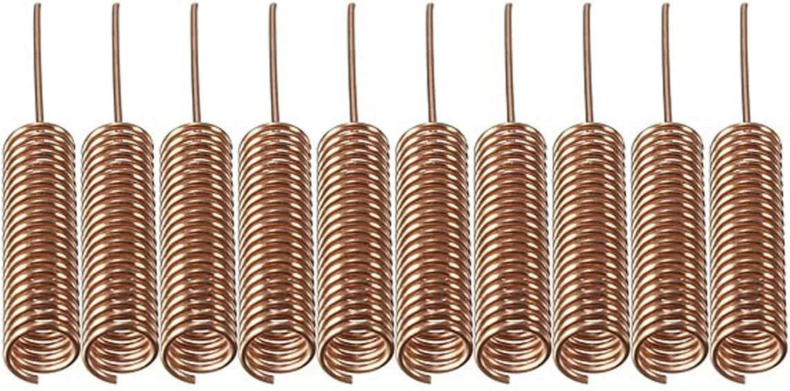 بسته 10 عددی آنتن 433MHz فنری مارپیچ کنترل از راه دور برای آردوینو رزبری پای 5 میلی متر