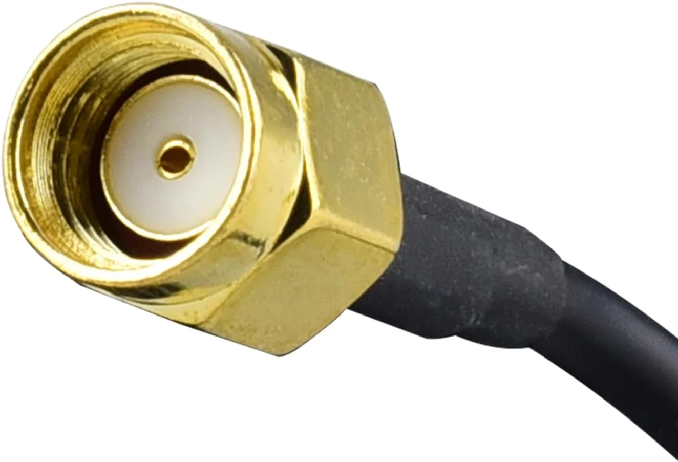 آنتن YOTENKO 1090Mhz RPSMA Male 900-1900 Mhz با کابل 3 متری و پایه مغناطیسی برای ردیابی و نظارت هواپیما ADS-B (بدون پین در مرکز اتصال)