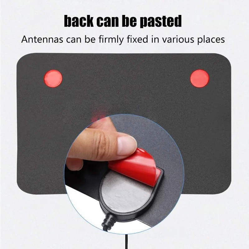 آنتن تلویزیون برای تلویزیون های هوشمند و قدیمی، آنتن HD با دریافت 360 درجه، آنتن تلویزیون دیجیتال برای کانال های محلی، پشتیبانی از 4K 1080P، نصب آسان و سبک