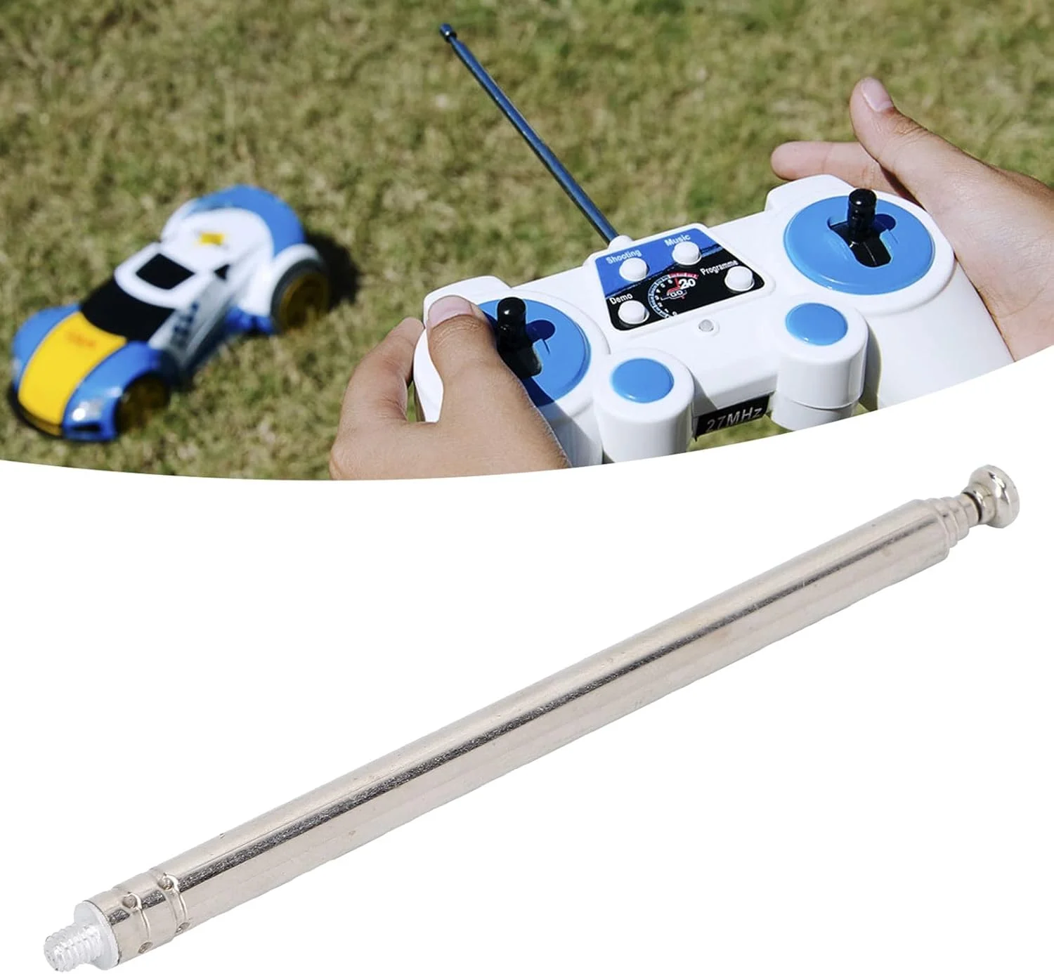 آنتن تلسکوپی Yunseity، رزوه نری M3، اندازه 8 تا 30 سانتی متر، 5 قسمتی، آنتن هوایی تلسکوپی قابل حمل رادیویی، جایگزین برای تلویزیون، رادیو، اسباب بازی برقی، لامپ کنترل از راه دور، VCD آنتن تلسکوپی Yunseity، رزوه نری M3، اندازه 8 تا 30 سانتی متر، 5 قسمتی، آنتن هوایی تلسکوپی قابل حمل رادیویی، جایگزین برای تلویزیون، رادیو، اسباب بازی برقی، لامپ کنترل از راه دور، VCD