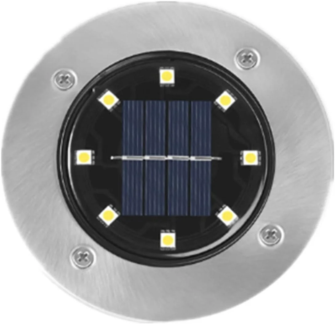 چراغ های LED خورشیدی PULTRT برای حیاط، چراغ های LED خورشیدی دفنی برای چمن، ضد آب، مناسب مسیر، کف، زیر زمین، چراغ نقطه ای، تزئین باغ