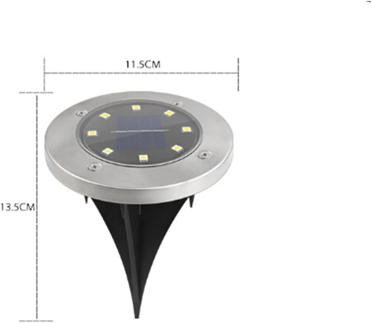 چراغ های LED خورشیدی PULTRT برای حیاط، چراغ های LED خورشیدی دفنی برای چمن، ضد آب، مناسب مسیر، کف، زیر زمین، چراغ نقطه ای، تزئین باغ