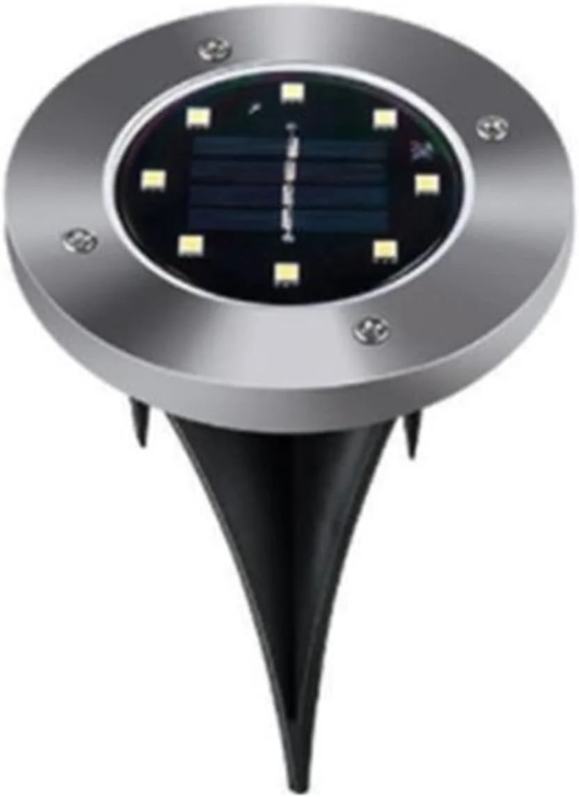چراغ های حیاطی 8LED چراغ خورشیدی LED چراغ چمنی فضای باز چراغ خورشیدی دفن شده ضد آب مسیر کف زیرزمینی چراغ نقطه ای تزئین باغ