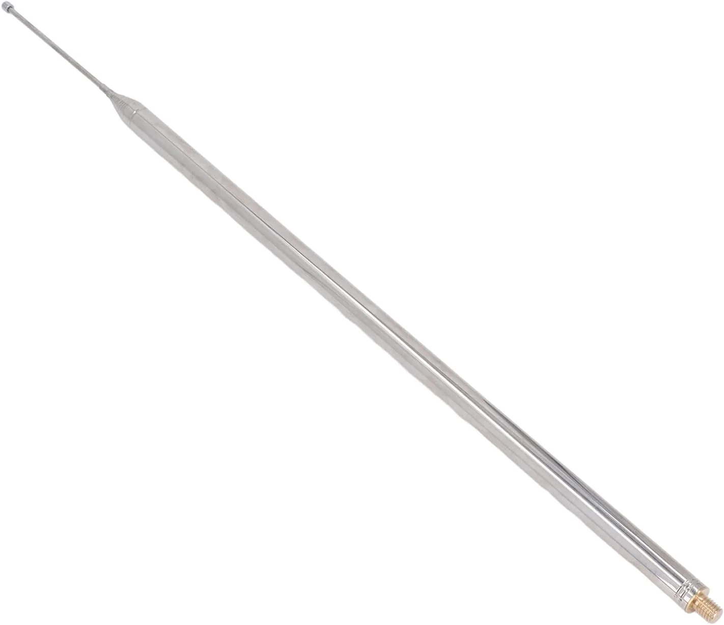 آنتن تلسکوپی فولادی ضد زنگ انعطاف پذیر و جمع و جور 14 قسمتی 5.6 متری، آنتن رادیویی DIY با رابط M10، جایگزین برای مجیکال