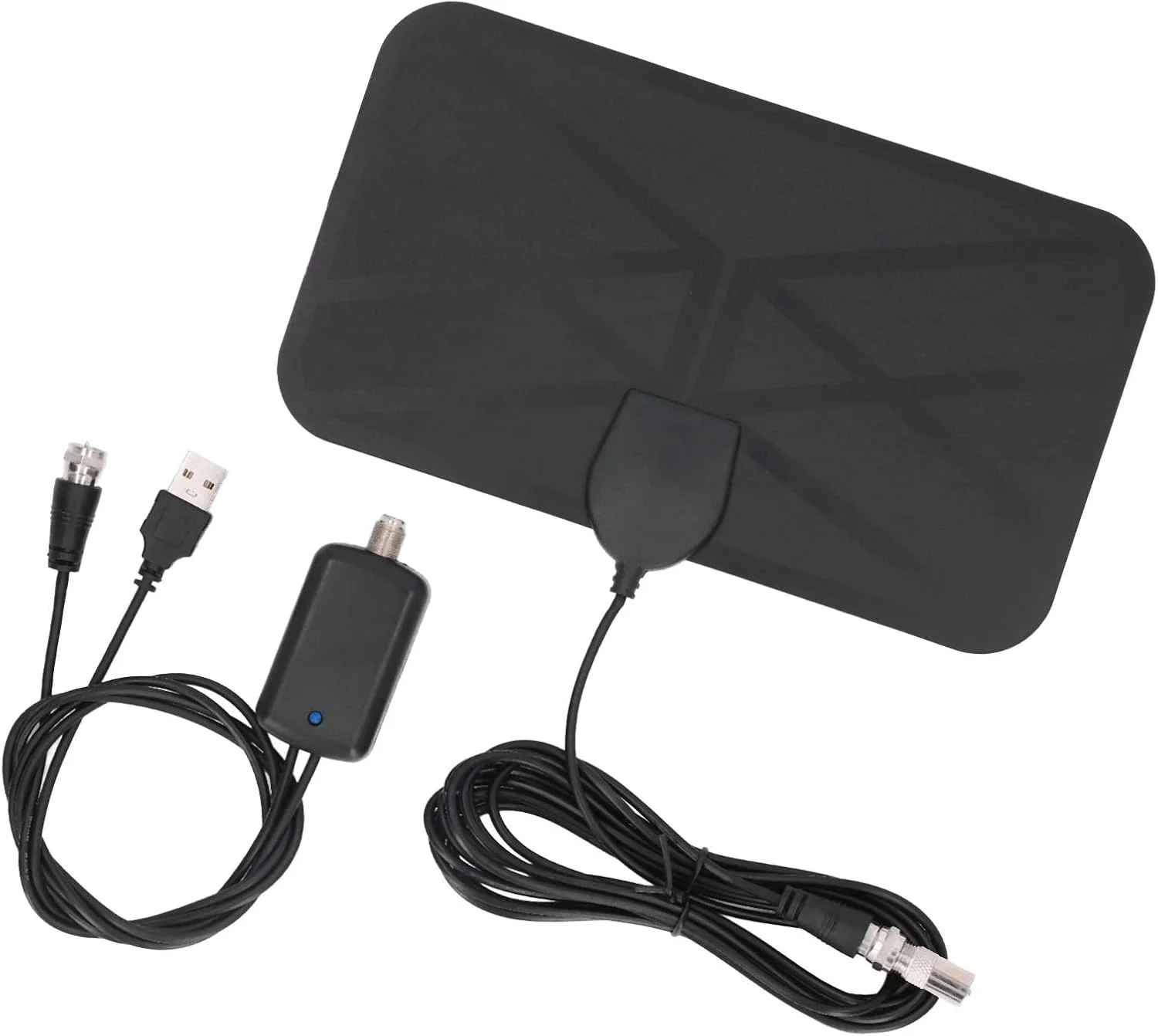 آنتن تلویزیون دیجیتال YAYOYO، حداکثر 980 مایل، نصب آسان و فوری، چسبی با وضوح بالا، آنتن 25DBI با بهره بالا برای دریافت سیگنال تلویزیون