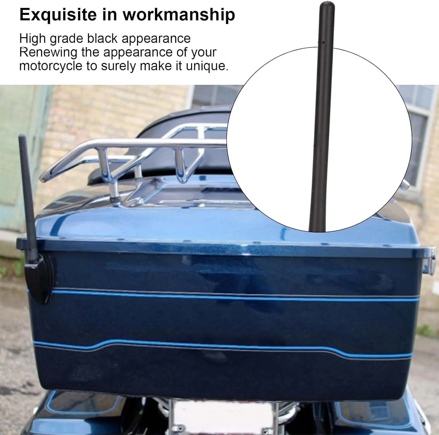 آنتن کوتاه موتور سیکلت بادوام 6 3/4 اینچی با نصب آسان برای نوسازی منحصر به فرد موتور سیکلت آنتن کوتاه موتور سیکلت بادوام 6 3/4 اینچی با نصب آسان برای نوسازی منحصر به فرد موتور سیکلت