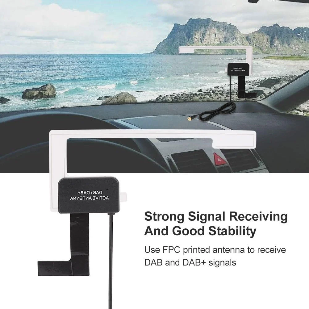 آنتن رادیو DAB خودرو XUMIUZIY، آنتن هوایی رادیو دیجیتال خودرو DAB، پلاگ SMA نر شیشه ای دیجیتال مینی آنتن رادیو DAB خودرو XUMIUZIY، آنتن هوایی رادیو دیجیتال خودرو DAB، پلاگ SMA نر شیشه ای دیجیتال مینی