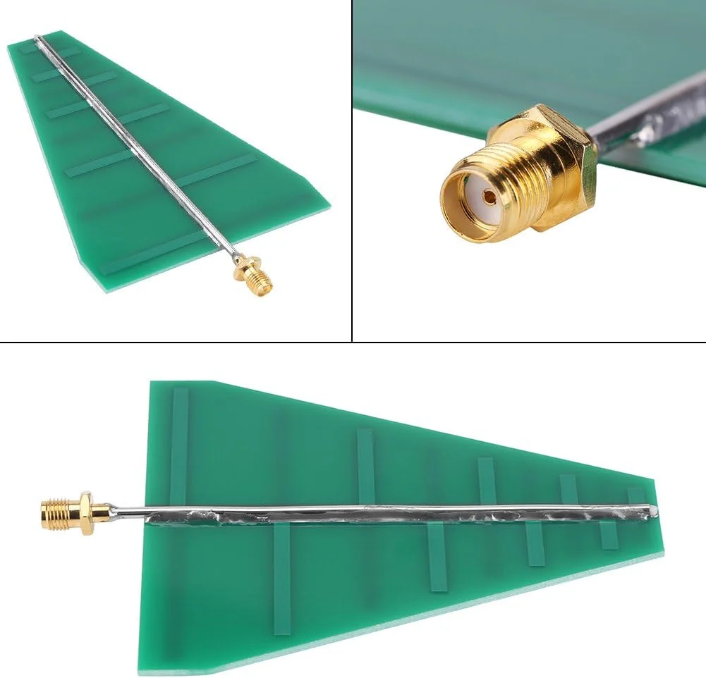 آنتن پریودیک، 1 عدد آنتن لگ پریودیک فوق پهن باند UWB با فرکانس 1.35GHz-9.5GHz، دقت بالا، ساخت بادوام، عملکرد طولانی مدت، بهره 5-6dB