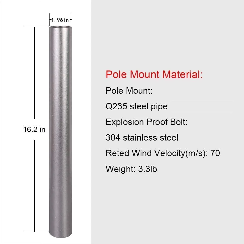 پایه میله ای 16 اینچی XRDS -RF، پایه نصب سنگین برای آنتن بیرونی خانه، طول 40 سانتی متر پایه میله ای 16 اینچی XRDS -RF، پایه نصب سنگین برای آنتن بیرونی خانه، طول 40 سانتی متر