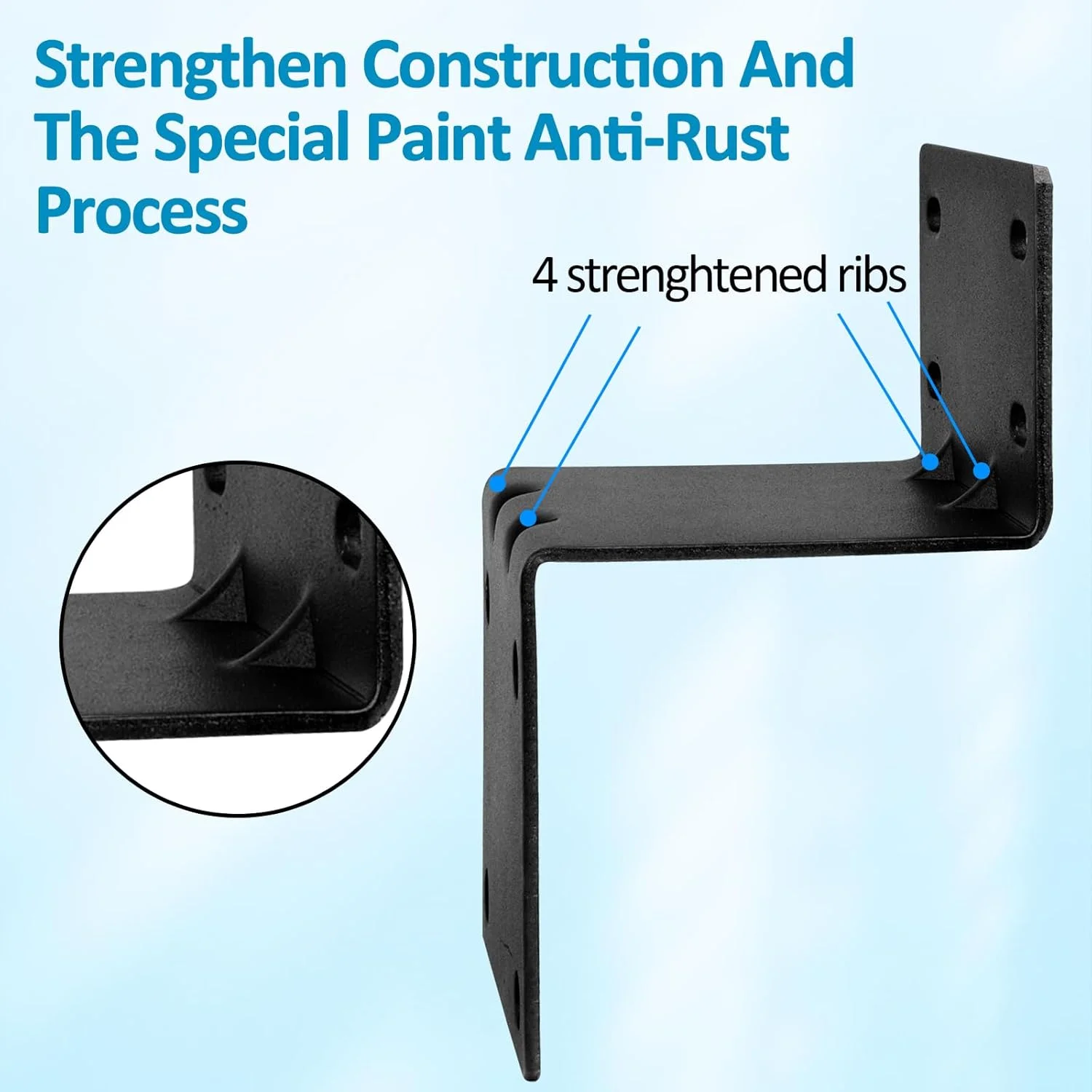 کیت نصب آنتن XRDS-RF، براکت نصب میله با پوشش مشکی با بست دوتایی U شکل و براکت فک V برای نگهدارنده میله آنتن بیرونی خانه، 3 ست