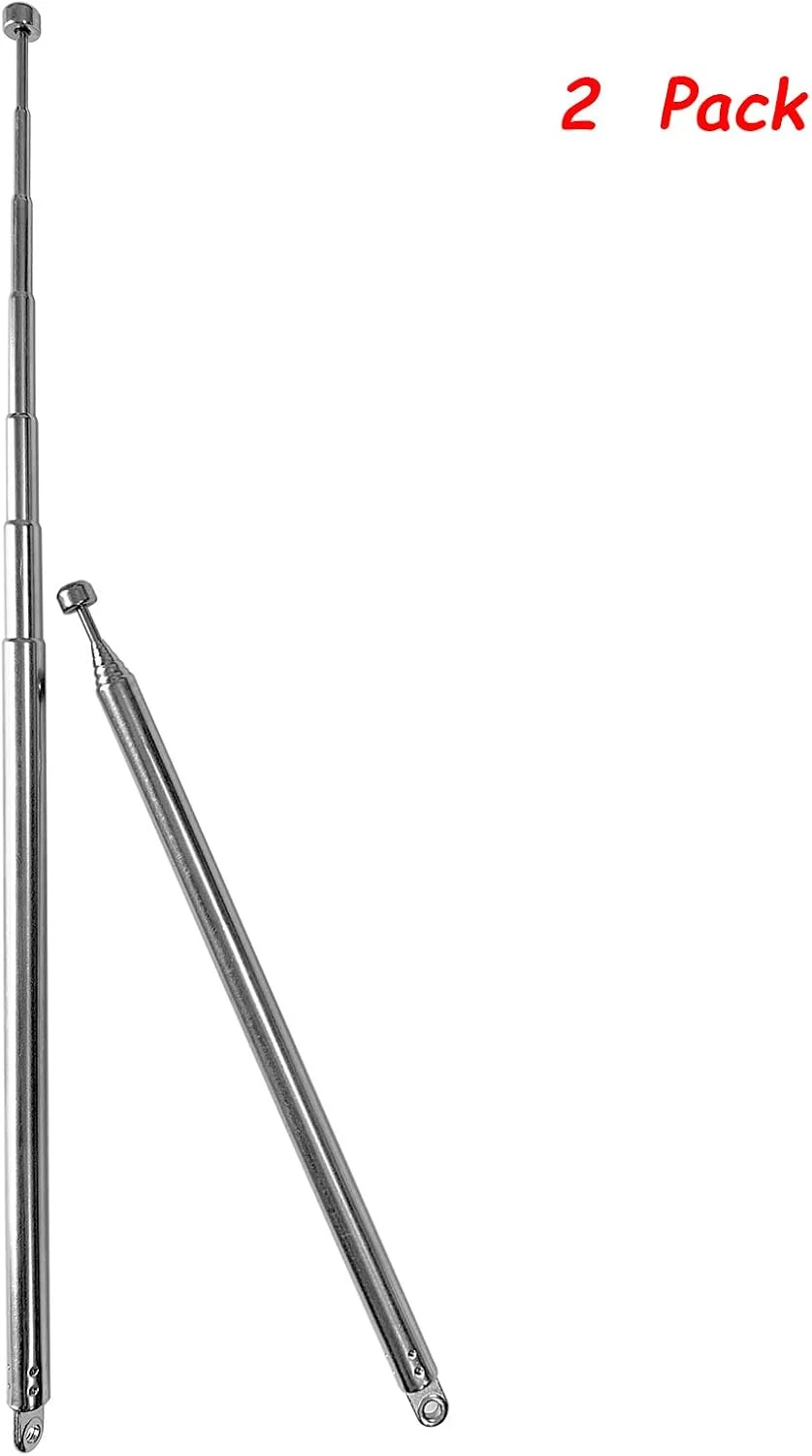 آنتن رادیویی woeita، آنتن تلسکوپی قابل حمل FM رادیو تلویزیون DAB AM/FM استریو گیرنده 7 قسمتی (2 عدد) آنتن رادیویی woeita، آنتن تلسکوپی قابل حمل FM رادیو تلویزیون DAB AM/FM استریو گیرنده 7 قسمتی (2 عدد)