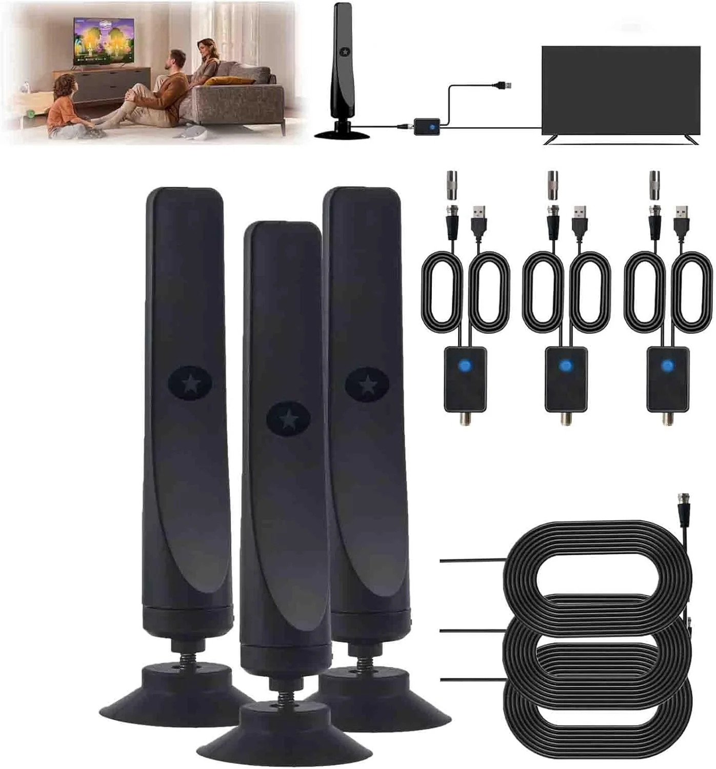 آنتن تلویزیون Wavevista، آنتن تلویزیون Vivoloop، آنتن تلویزیون مکنده پلاگ اند پلی، Wave Vista برای آنتن تلویزیون، آنتن تلویزیون شفاف 4k، آنتن تلویزیون برای کانال های محلی، آنتن دیجیتال برای تلویزیون هوشمند داخلی (3 عدد) آنتن تلویزیون Wavevista، آنتن تلویزیون Vivoloop، آنتن تلویزیون مکنده پلاگ اند پلی، Wave Vista برای آنتن تلویزیون، آنتن تلویزیون شفاف 4k، آنتن تلویزیون برای کانال های محلی، آنتن دیجیتال برای تلویزیون هوشمند داخلی (3 عدد)