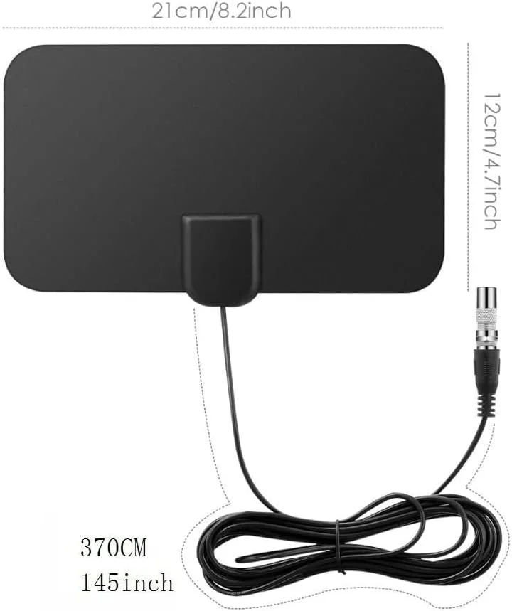 آنتن تلویزیون دیجیتال کوچک داخلی با برد 50 مایل، تقویت کننده سیگنال F-TV سازگار با HDTV 4K