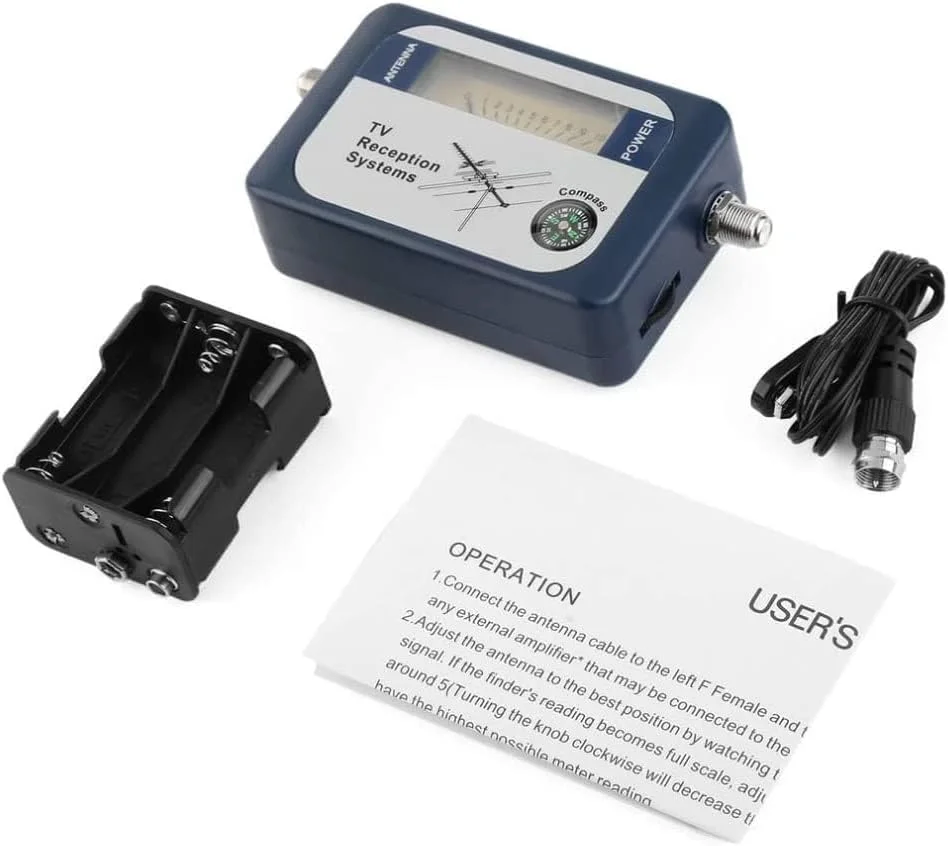 دستگاه یابنده سیگنال دیجیتال آنتن تلویزیون زمینی WANGCL DVB-T، نشانگر قدرت سیگنال آنتن تلویزیون با سیستم های دریافت تلویزیون قطب نما