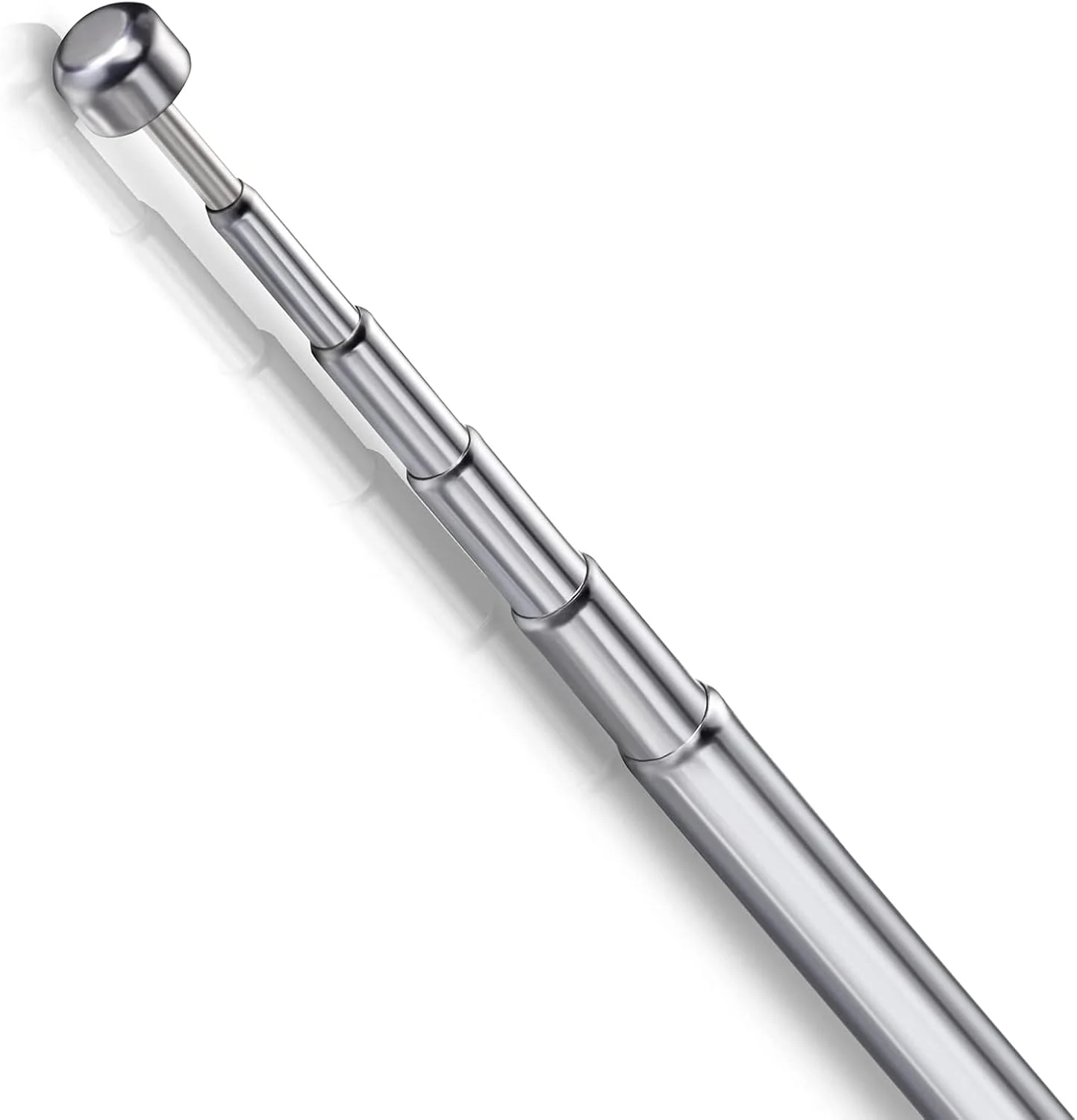 آنتن رادیو FM تلسکوپی جایگزین آنتن FM با طول 76 سانتی متر و 7 بخش به همراه کانکتور نر F-Type و 3 عدد مبدل برای رادیو، تلویزیون و AV