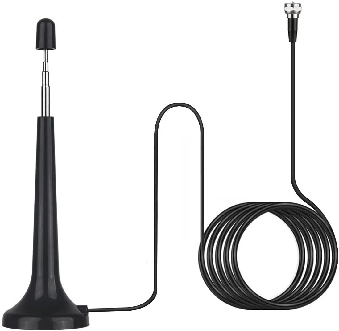 آنتن رادیویی FM تلسکوپی WANGCL، آنتن هوایی FM تلویزیون داخلی با پایه مغناطیسی و 3 آداپتور