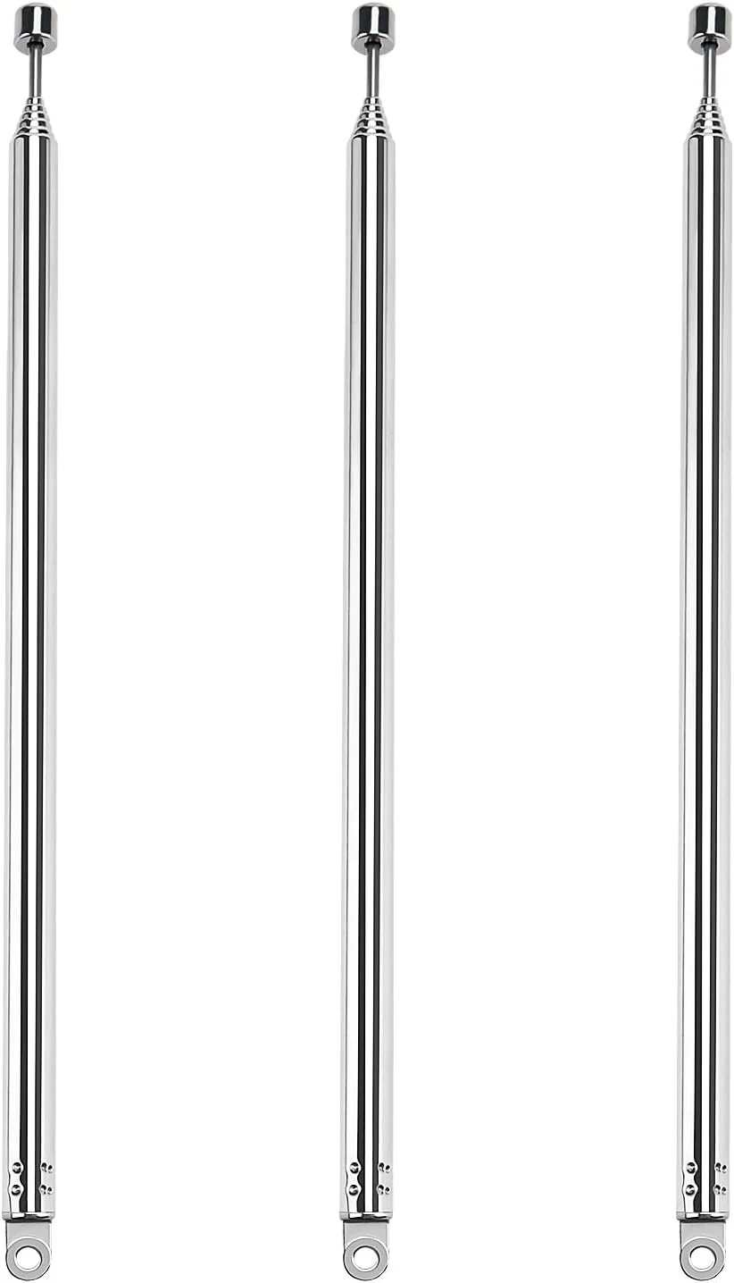 آنتن تلسکوپی جایگزین VooGenzek، 3 عدد، 100 سانتی متری، 7 قسمتی، جایگزین آنتن DAB FM، آنتن رادیویی قابل حمل، برای دریافت استریو DAB AM/FM آنتن تلسکوپی جایگزین VooGenzek، 3 عدد، 100 سانتی متری، 7 قسمتی، جایگزین آنتن DAB FM، آنتن رادیویی قابل حمل، برای دریافت استریو DAB AM/FM