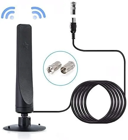 آنتن تلویزیون HD داخلی WANGCL، آنتن گیرنده دیجیتال HD تقویت شده با بهره بالا، نصب آسان، مناسب برای تلویزیون خانگی DVB-T2 / تلویزیون خودرو