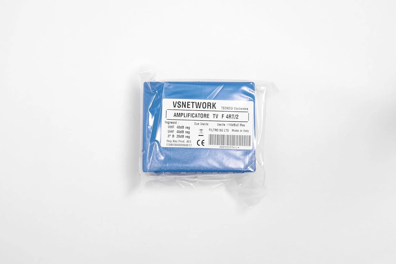 تقویت کننده آنتن میله ای تلویزیون با فیلتر LTE/4G، حداکثر بهره 40dB قابل تنظیم، 2 خروجی، 2 ورودی UHF + 1 VHF، باندهای جداگانه